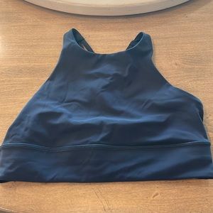 LuLuLemon high neck energy sports bra. size 10, navy